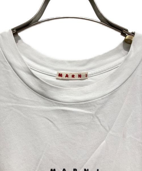MARNI（マルニ）MARNI (マルニ) ロゴTシャツ ホワイト サイズ:48の古着・服飾アイテム
