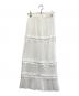ENFOLD (エンフォルド) STRAIGHT PLEATS SKIRT ホワイト サイズ:38：25000円