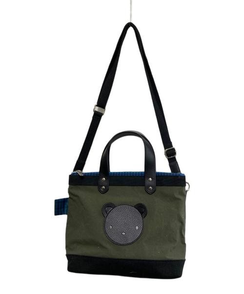 familiar（ファミリア）familiar (ファミリア) ajew (エジュー) 2WAYバッグ カーキの古着・服飾アイテム