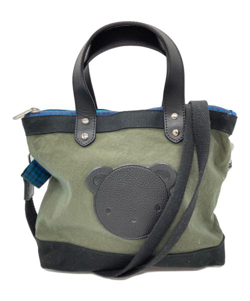 familiar（ファミリア）familiar (ファミリア) ajew (エジュー) 2WAYバッグ カーキの古着・服飾アイテム