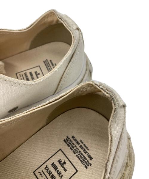 Maison MIHARA YASUHIRO（メゾン ミハラ ヤスヒロ）Maison MIHARA YASUHIRO (メゾン ミハラ ヤスヒロ) PETERSON23 OG Dyed Sole Canvas Low-top Sneaker ホワイト サイズ:43の古着・服飾アイテム