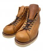 CHIPPEWAチペワ）の古着「5 BRIDGEMEN LACE-TO-TOE ブリッジメンレース トゥ」｜ブラウン×ホワイト