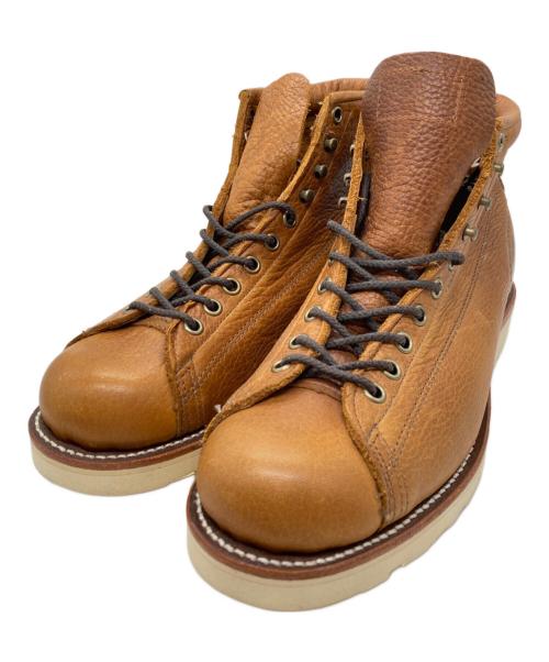 CHIPPEWA（チペワ）CHIPPEWA (チペワ) 5 BRIDGEMEN LACE-TO-TOE ブリッジメンレース トゥ ブラウン×ホワイト サイズ:US8EEの古着・服飾アイテム
