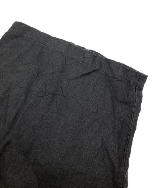 BLACK COMME des GARCONS（ブラックコムデギャルソン）BLACK COMME des GARCONS (ブラックコムデギャルソン) リネンハーフパンツ ブラック サイズ:Lの古着・服飾アイテム