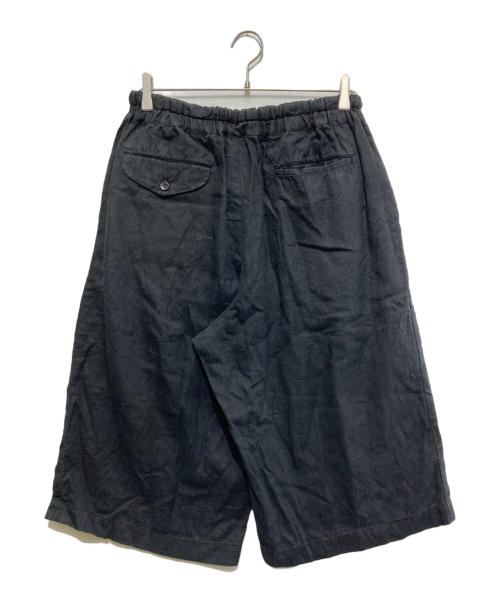 BLACK COMME des GARCONS（ブラックコムデギャルソン）BLACK COMME des GARCONS (ブラックコムデギャルソン) リネンハーフパンツ ブラック サイズ:Lの古着・服飾アイテム
