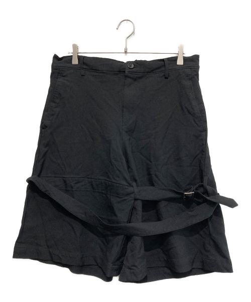 BLACK COMME des GARCONS（ブラックコムデギャルソン）BLACK COMME des GARCONS (ブラックコムデギャルソン) ハーフパンツ ブラック サイズ:Lの古着・服飾アイテム