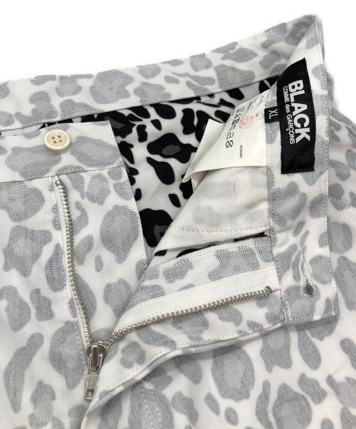 BLACK COMME des GARCONS（ブラックコムデギャルソン）BLACK COMME des GARCONS (ブラックコムデギャルソン) 柄パンツ ライトグレー×ホワイト サイズ:XLの古着・服飾アイテム