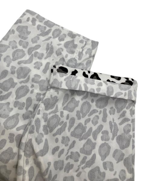BLACK COMME des GARCONS（ブラックコムデギャルソン）BLACK COMME des GARCONS (ブラックコムデギャルソン) 柄パンツ ライトグレー×ホワイト サイズ:XLの古着・服飾アイテム