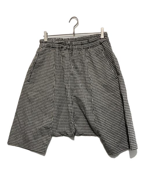 BLACK COMME des GARCONS（ブラックコムデギャルソン）BLACK COMME des GARCONS (ブラックコムデギャルソン) ギンガムチェックサルエルパンツ ブラック×ホワイト サイズ:Sの古着・服飾アイテム