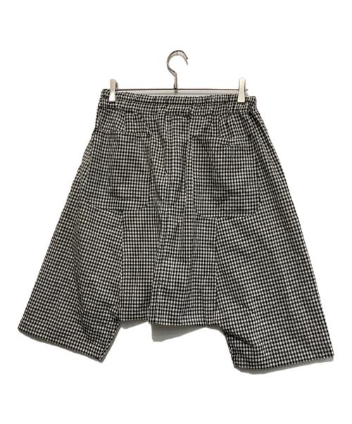BLACK COMME des GARCONS（ブラックコムデギャルソン）BLACK COMME des GARCONS (ブラックコムデギャルソン) ギンガムチェックサルエルパンツ ブラック×ホワイト サイズ:Sの古着・服飾アイテム