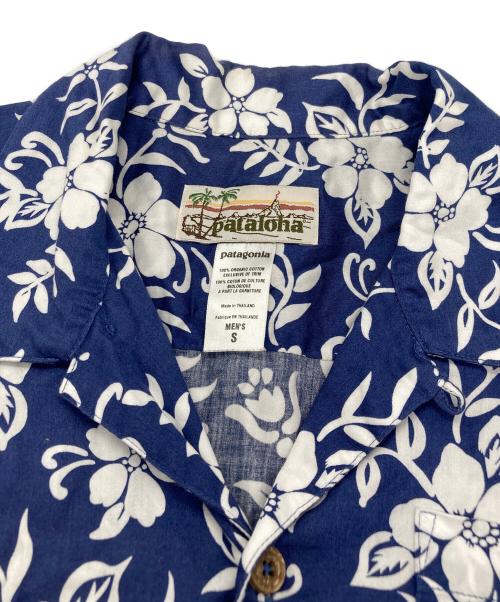 pataloha（パタロハ）pataloha (パタロハ) ハイビスカス柄アロハシャツ ネイビー サイズ:Sの古着・服飾アイテム