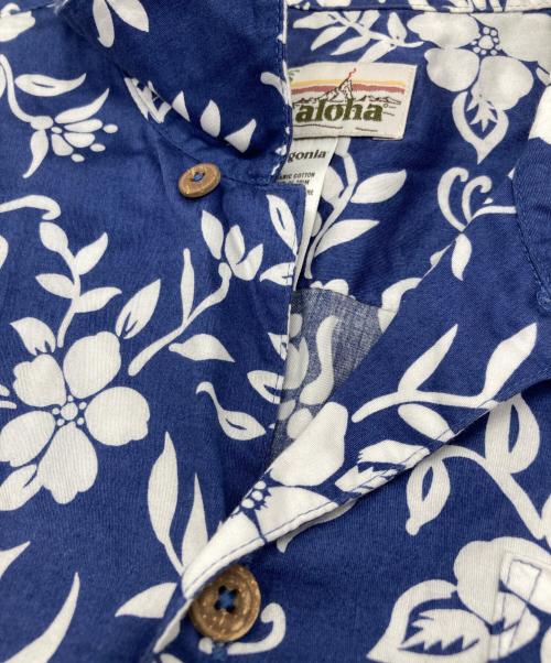 pataloha（パタロハ）pataloha (パタロハ) ハイビスカス柄アロハシャツ ネイビー サイズ:Sの古着・服飾アイテム