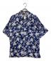 pataloha（パタロハ）の古着「ハイビスカス柄アロハシャツ」｜ネイビー