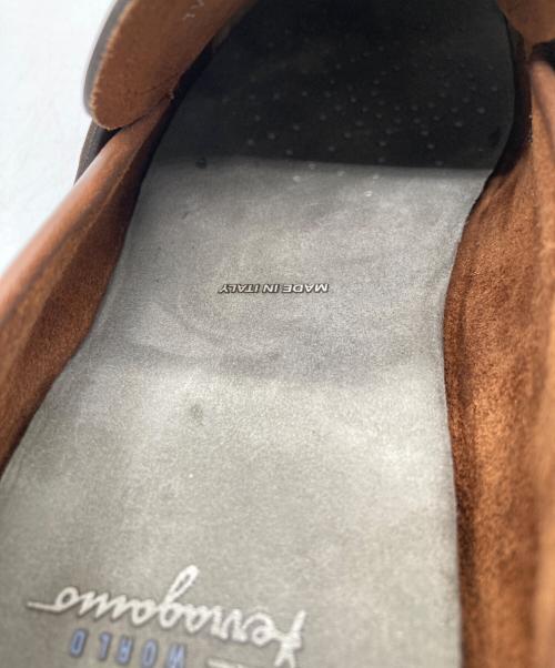 Ferragamo WORLD（フェラガモワールド）Ferragamo WORLD (フェラガモワールド) コインローファー ブラウン サイズ:71/2の古着・服飾アイテム