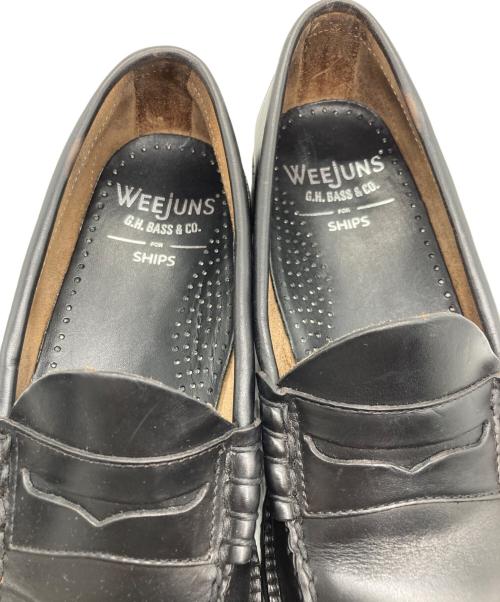 G.H.BASS WEEJUNS（ジーエイチ バス ウィージャンズ）G.H.BASS WEEJUNS (ジーエイチ バス ウィージャンズ) コインローファー ブラック サイズ:25.5の古着・服飾アイテム