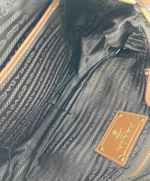 PRADA（プラダ）PRADA (プラダ) NYLON JACQUARD+ BRUCIATO（ナイロンジャカード・ブルチャート） ブラウン×ブラウンの古着・服飾アイテム