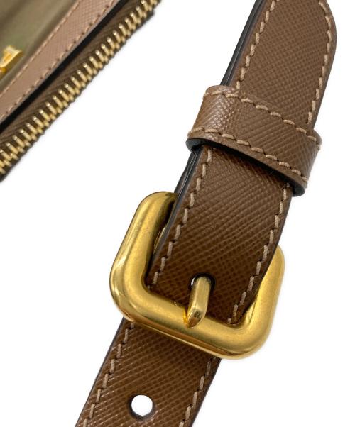 PRADA（プラダ）PRADA (プラダ) NYLON JACQUARD+ BRUCIATO（ナイロンジャカード・ブルチャート） ブラウン×ブラウンの古着・服飾アイテム