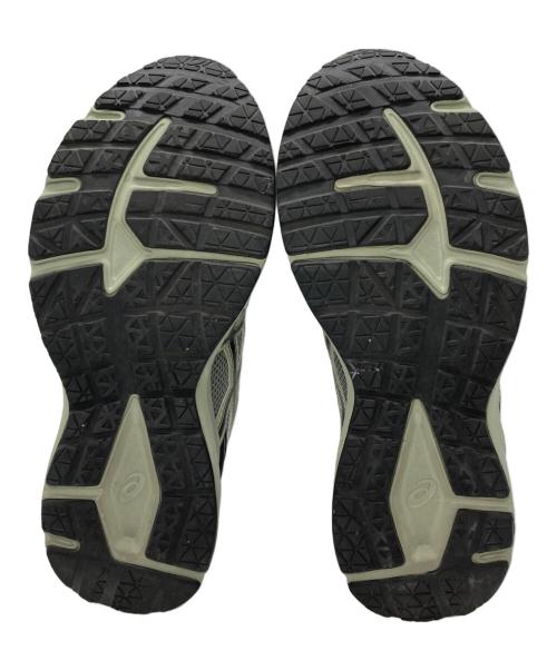 asics（アシックス）asics (アシックス) JOG 100S SHEET ROCK BLACK（ジョグ100S シートロック ブラック） グリーン×グレー サイズ:25の古着・服飾アイテム