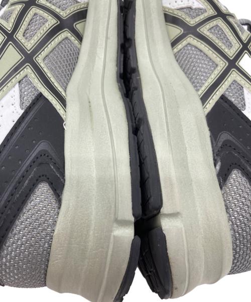 asics（アシックス）asics (アシックス) JOG 100S SHEET ROCK BLACK（ジョグ100S シートロック ブラック） グリーン×グレー サイズ:25の古着・服飾アイテム