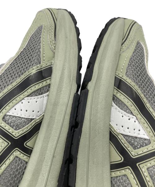 asics（アシックス）asics (アシックス) JOG 100S SHEET ROCK BLACK（ジョグ100S シートロック ブラック） グリーン×グレー サイズ:25の古着・服飾アイテム