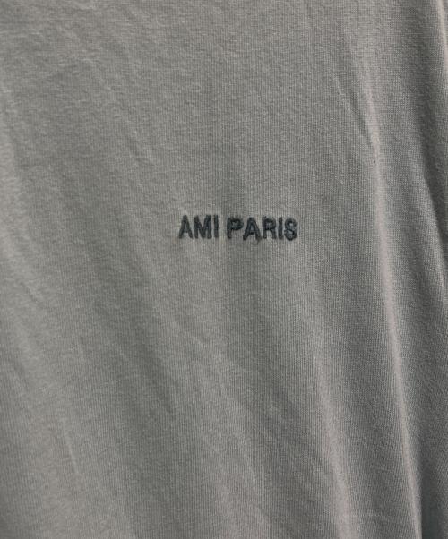 AMI PARIS（アミ パリス）AMI PARIS (アミ パリス) ダメージ加工Tシャツ スカイブルー サイズ:Mの古着・服飾アイテム
