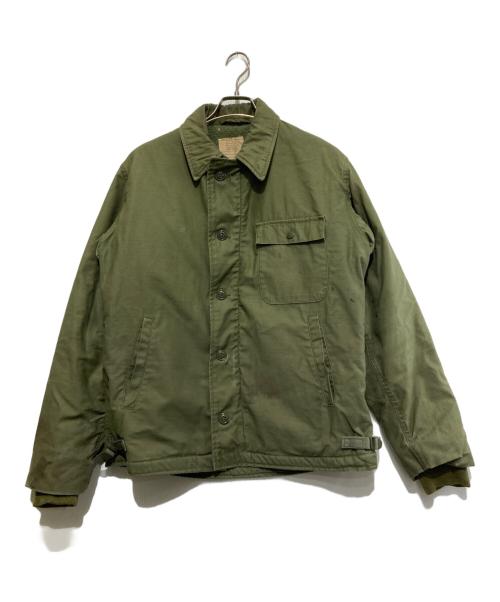 US.NAVY（US.NAVY）US.NAVY (US.NAVY) A-2 デッキジャケット オリーブ サイズ:Mの古着・服飾アイテム