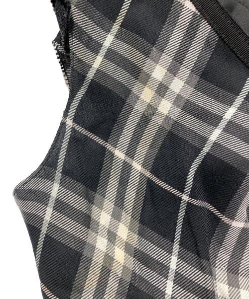 BURBERRY BLUE LABEL（バーバリー ブルー レーベル）BURBERRY BLUE LABEL (バーバリー ブルー レーベル) ノースリーブワンピース/チェックワンピース ブラック サイズ:38の古着・服飾アイテム