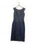 Yves Saint Laurent Rive Gauche（イヴ・サンローラン リヴ・ゴーシュ）の古着「90sノースリーブワンピース」｜ネイビー