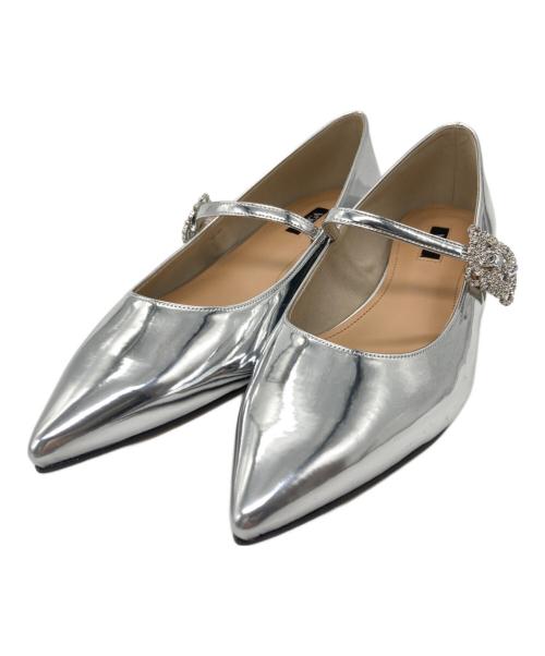 OHGA（オオガ）OHGA (オオガ) シルバービジューパンプス シルバー サイズ:25の古着・服飾アイテム