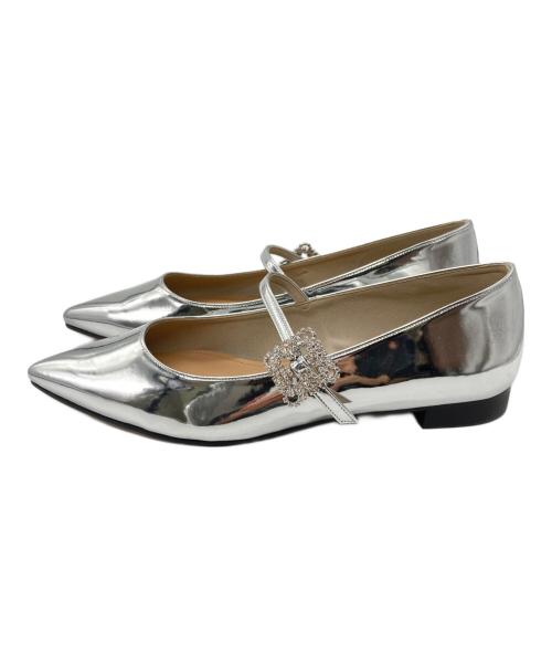 OHGA（オオガ）OHGA (オオガ) シルバービジューパンプス シルバー サイズ:25の古着・服飾アイテム