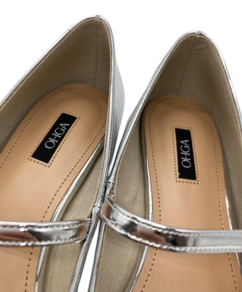 OHGA（オオガ）OHGA (オオガ) シルバービジューパンプス シルバー サイズ:25の古着・服飾アイテム