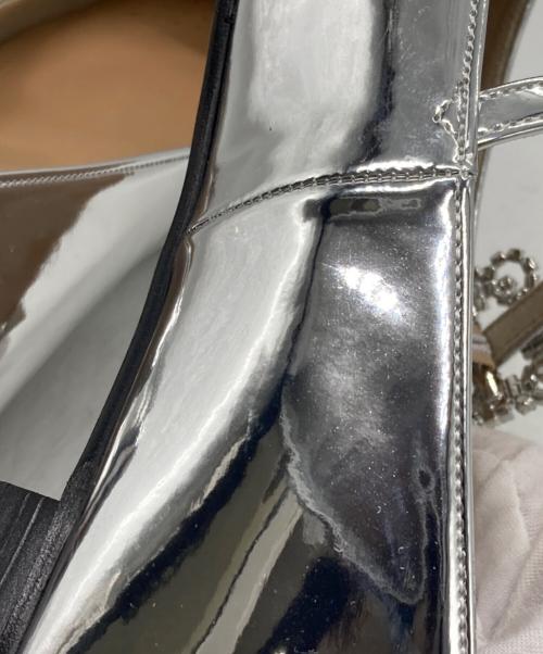 OHGA（オオガ）OHGA (オオガ) シルバービジューパンプス シルバー サイズ:25の古着・服飾アイテム