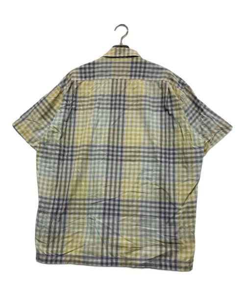 NIGEL CABOURN（ナイジェルケーボン）NIGEL CABOURN (ナイジェルケーボン) 半袖チェックシャツ イエロー×ブルー サイズ:2の古着・服飾アイテム