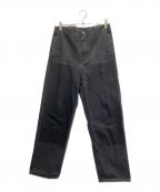MM6 Maison Margielaエムエムシックスメゾンマルジェラ）の古着「ダブルニーデニムパンツ」｜ブラック