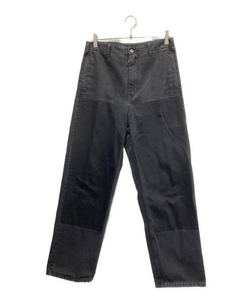 MM6 Maison Margiela（エムエムシックスメゾンマルジェラ）MM6 Maison Margiela (エムエムシックスメゾンマルジェラ) ダブルニーデニムパンツ ブラック サイズ:46の古着・服飾アイテム