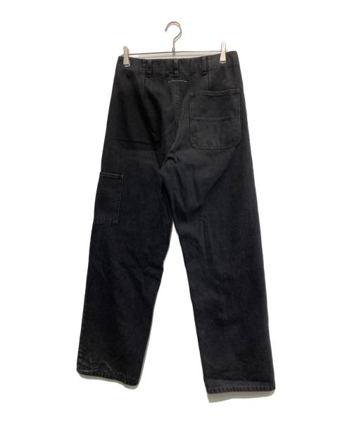 MM6 Maison Margiela（エムエムシックスメゾンマルジェラ）MM6 Maison Margiela (エムエムシックスメゾンマルジェラ) ダブルニーデニムパンツ ブラック サイズ:46の古着・服飾アイテム