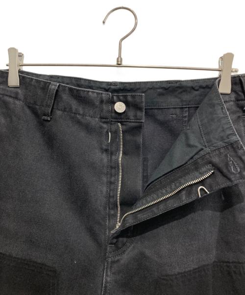 MM6 Maison Margiela（エムエムシックスメゾンマルジェラ）MM6 Maison Margiela (エムエムシックスメゾンマルジェラ) ダブルニーデニムパンツ ブラック サイズ:46の古着・服飾アイテム
