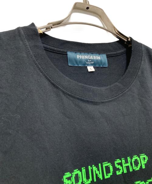 PHINGERIN（フィンガリン）PHINGERIN (フィンガリン) SOUND SHOP balansa (サウウドショップバランサ) プリントTシャツ ブラック サイズ:Lの古着・服飾アイテム
