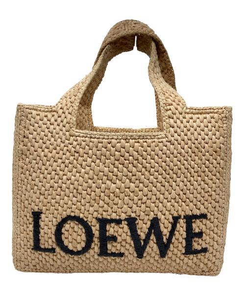 LOEWE（ロエベ）LOEWE (ロエベ) ロエベフォント トート スモール ベージュの古着・服飾アイテム