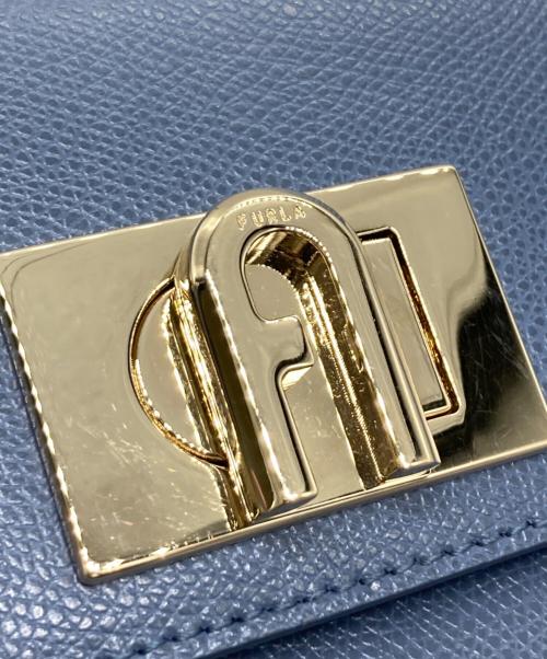 FURLA（フルラ）FURLA (フルラ) 1927 S TOP/ハンドバッグ ブルーの古着・服飾アイテム