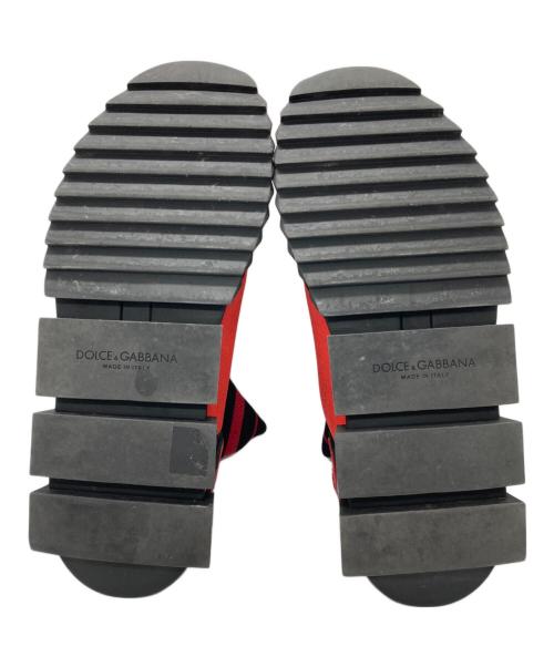 DOLCE & GABBANA（ドルチェ＆ガッバーナ）DOLCE & GABBANA (ドルチェ＆ガッバーナ) ソックススニーカー レッド サイズ:43の古着・服飾アイテム