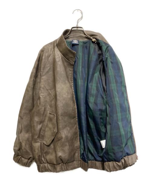 UMBRO（アンブロ）UMBRO (アンブロ) FREAK'S STORE (フリークストア) フェイクレザージャケット ブラウン サイズ:Mの古着・服飾アイテム