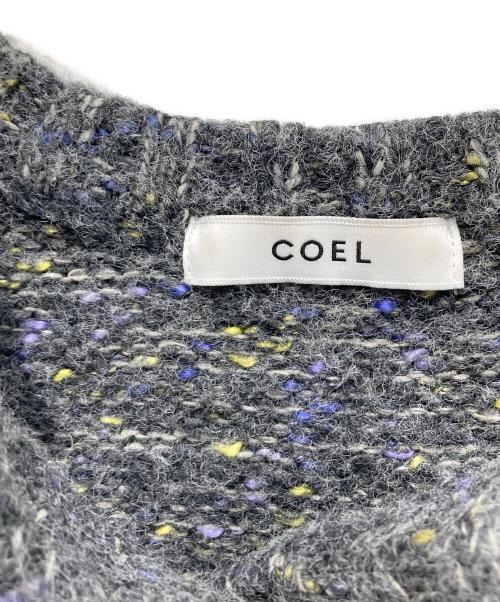 COEL（コエル）COEL (コエル) アンサンブルミックスニット グレー サイズ:FREEの古着・服飾アイテム