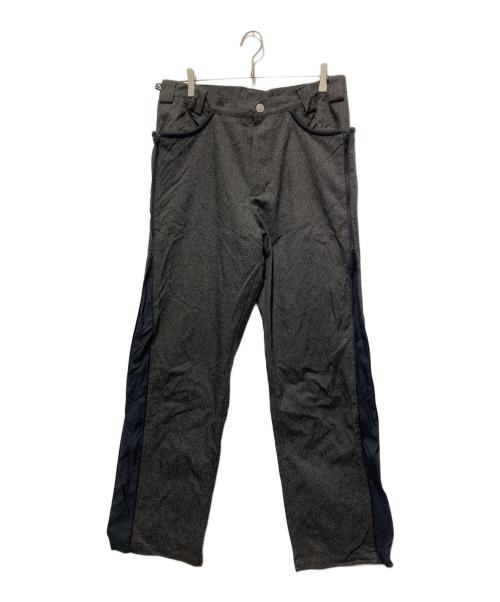 AFFXWRKS（アフィックスワークス）AFFXWRKS (アフィックスワークス) サイドジップパンツ グレー サイズ:Mの古着・服飾アイテム