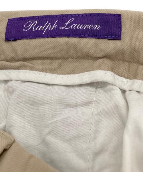 RALPH LAUREN（ラルフローレン）RALPH LAUREN (ラルフローレン) センタープレスパンツ ベージュ サイズ:Wの古着・服飾アイテム