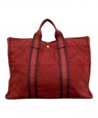 HERMESエルメス）の古着「トートバッグ」｜レッド