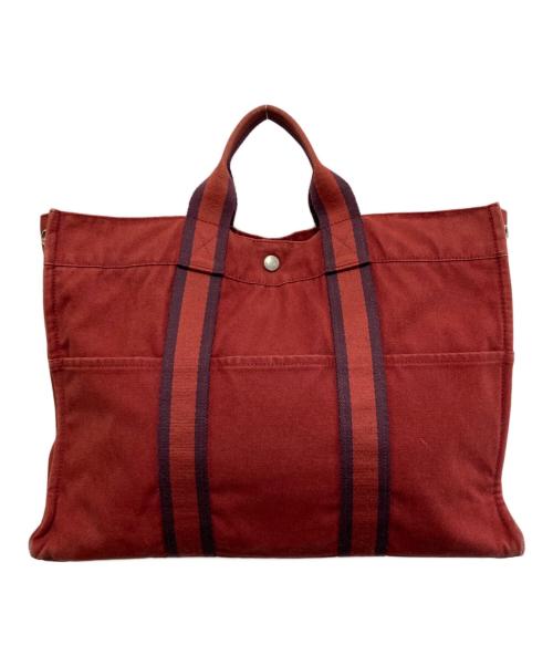 HERMES（エルメス）HERMES (エルメス) トートバッグ レッドの古着・服飾アイテム