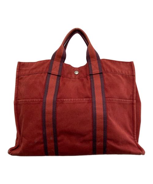 HERMES（エルメス）HERMES (エルメス) トートバッグ レッドの古着・服飾アイテム