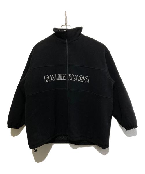 BALENCIAGA（バレンシアガ）BALENCIAGA (バレンシアガ) 18AW/FLEECE TRACK SUIT JACKE ブラック サイズ:44の古着・服飾アイテム