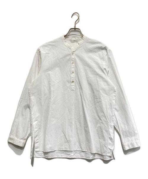 ATON（エイトン）ATON (エイトン) バンドカラーシャツ ホワイト サイズ:2の古着・服飾アイテム